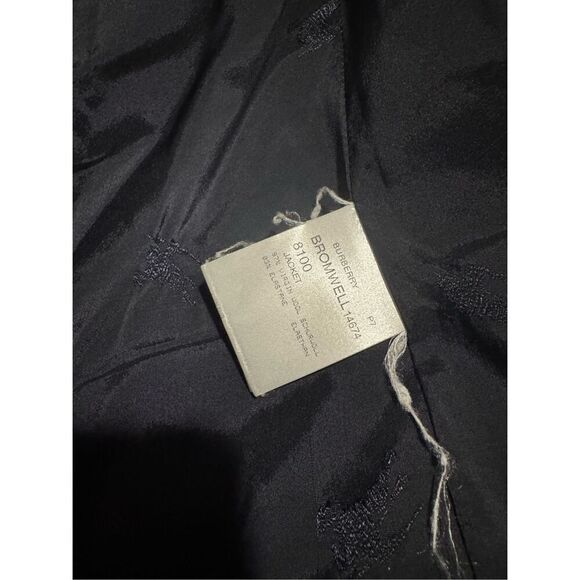 Burberry London Bromwell blue blazer jacket wool blend silver button 8 - Picture 13 of 16